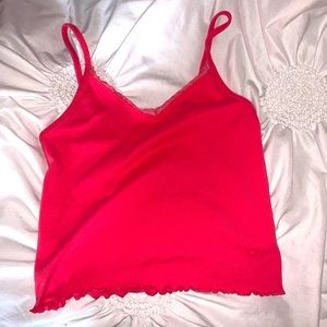 Pink Laced Cami top